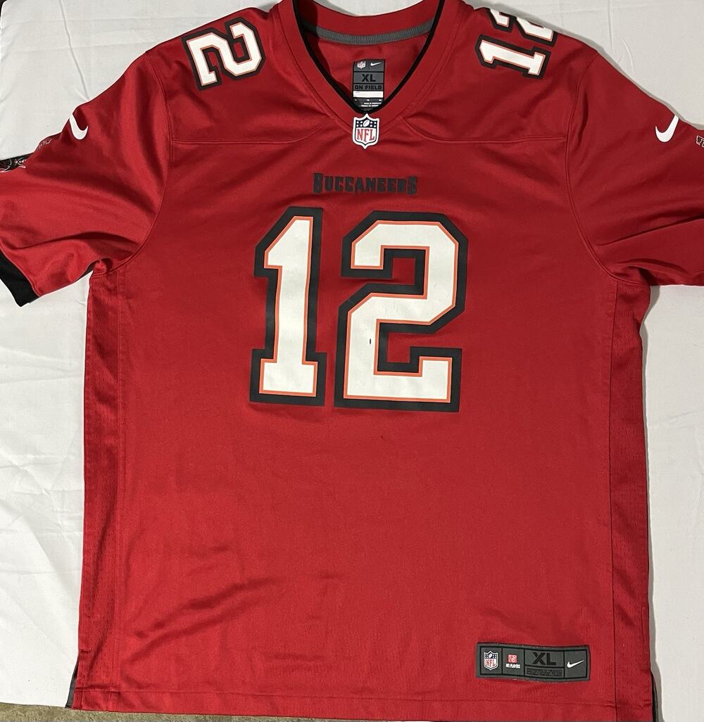 Nike On Field Tom Brady #12 NFL Tampa Bay Buccaneers Authentic Jersey Size XL